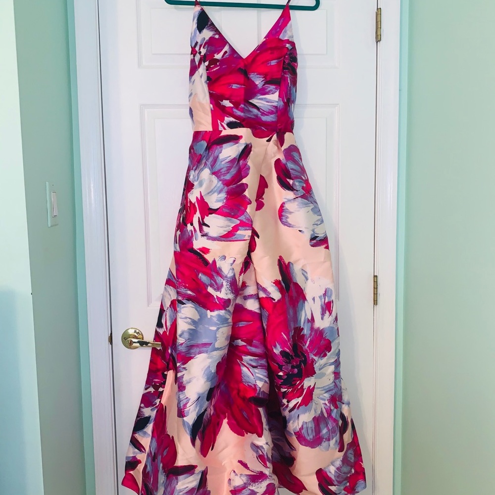 (NWT) By & By Long Floral Formal Dress